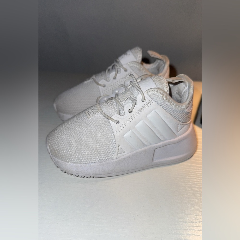 Adidas Kids All-White Sneakers